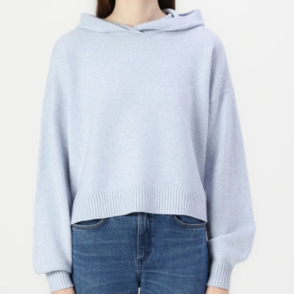 Hollister Co. COZY Oversized Sweater HOODIE Jumper zen blue Size Small NWT